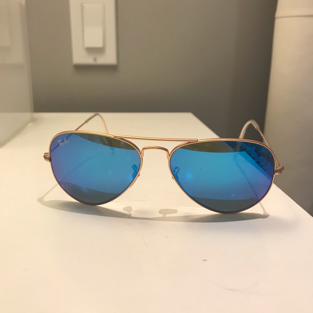 Blue Aviator Ray Ban Sunglesses